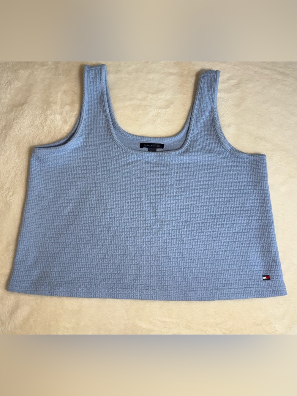 Tommy Hilfiger Light Blue Knit Tank Top XL